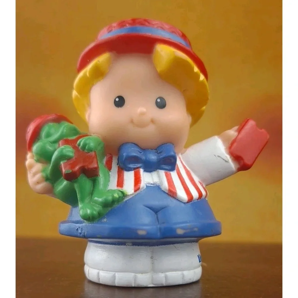 Vtg 2003 Fisher Price Little People Circus Carnival Eddie Ticket With Green Frog